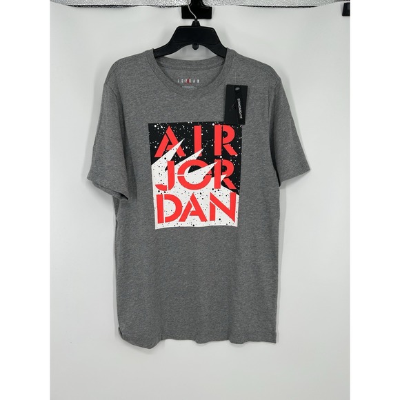 Jordan Other - Nike Air Jordan Graphic Big Logo Spell Out Tee Short Sleeve CU1976-091‎ Medium